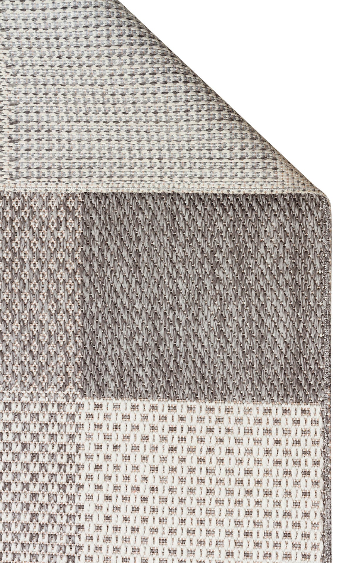 Mono MNO 01 Gri - Yıkanabilir Kaymaz Kilim Halı