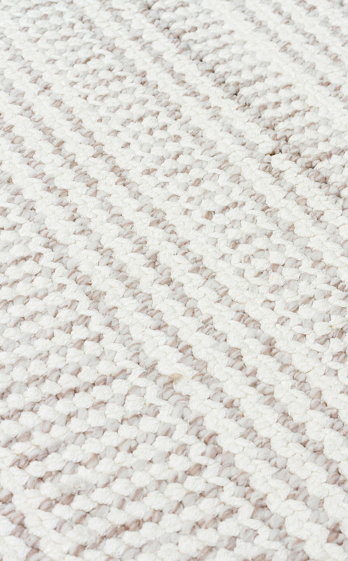 OSL 02 WHITE GREY - OSLO - Hav Toz Vermez Hasır Dokuma Modern Makine Halısı
