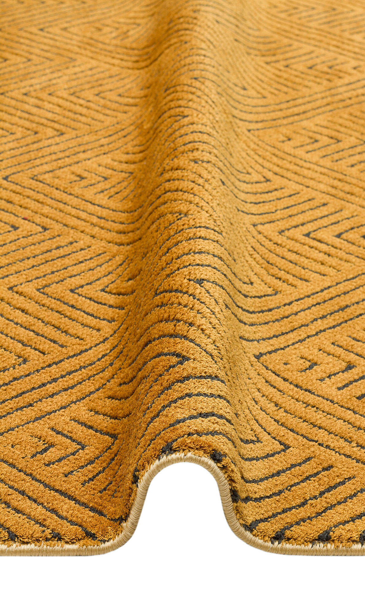 URB 01 GOLD - URBAN - Etnik Desenlere Sahip Hav Toz Vermez Yumuşak Dokulu Modern Halı