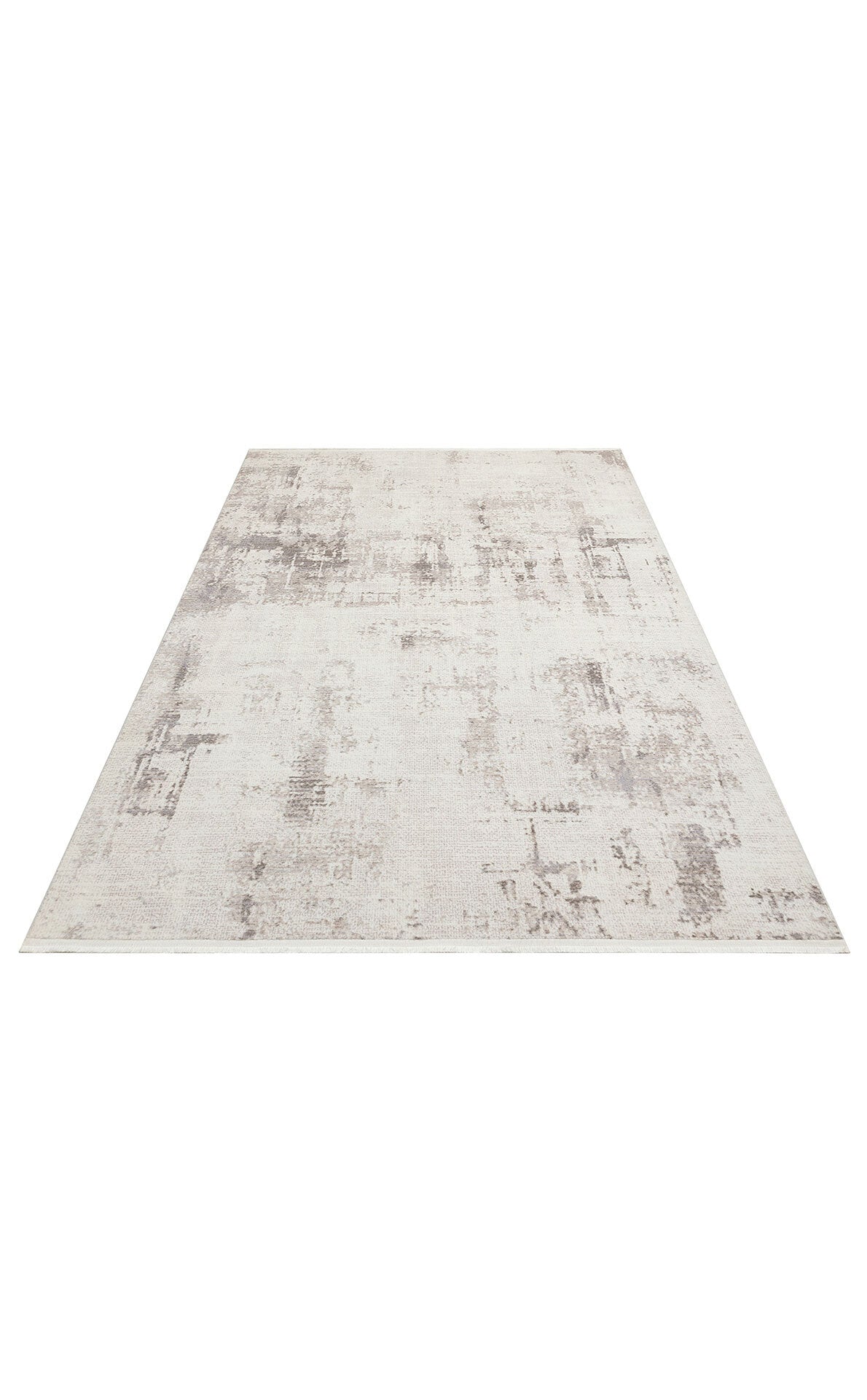 ST 106 CREAM BEIGE - SATEEN - Yıkanabilir Kaymaz Tabanlı Hav Vermez Sık Dokuma Modern Halı