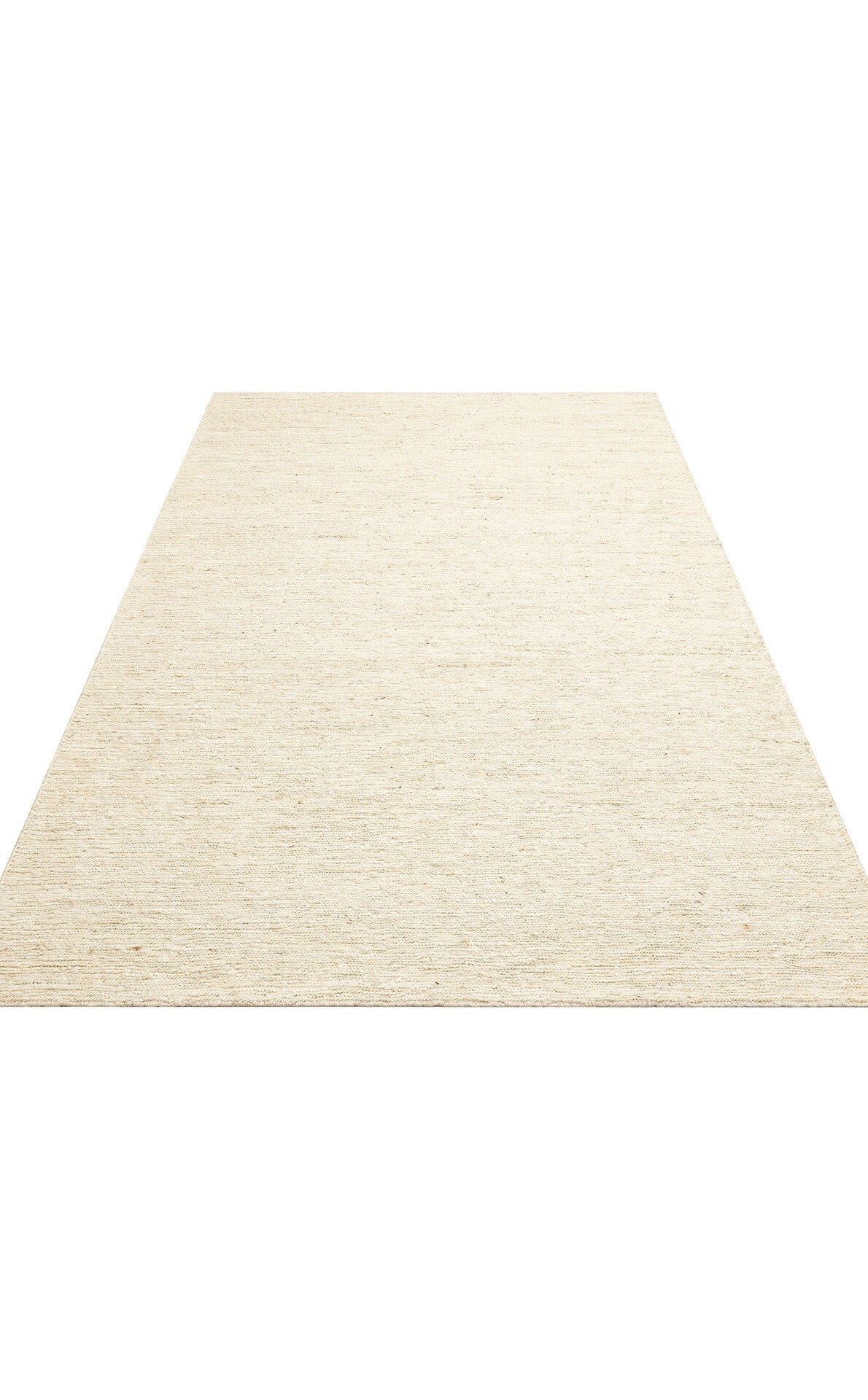 SMK PLAIN IVORY - SOUMAK - Soumak Örgülü Naturel Kendir Halı