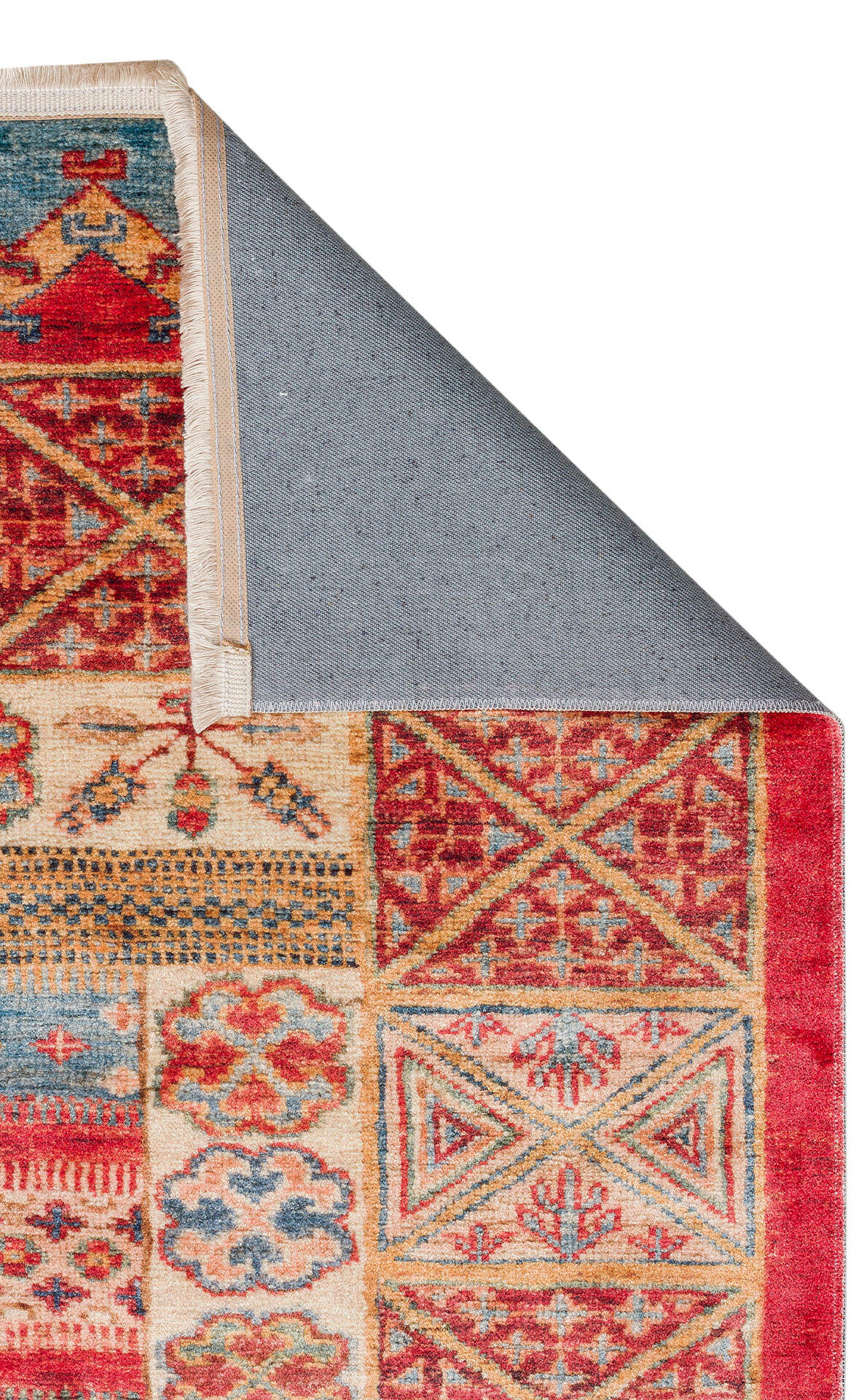 Antıque ATK 04 Çok Renkli - Yıkanabilir Kaymaz Antik Desenli Otantik Kilim