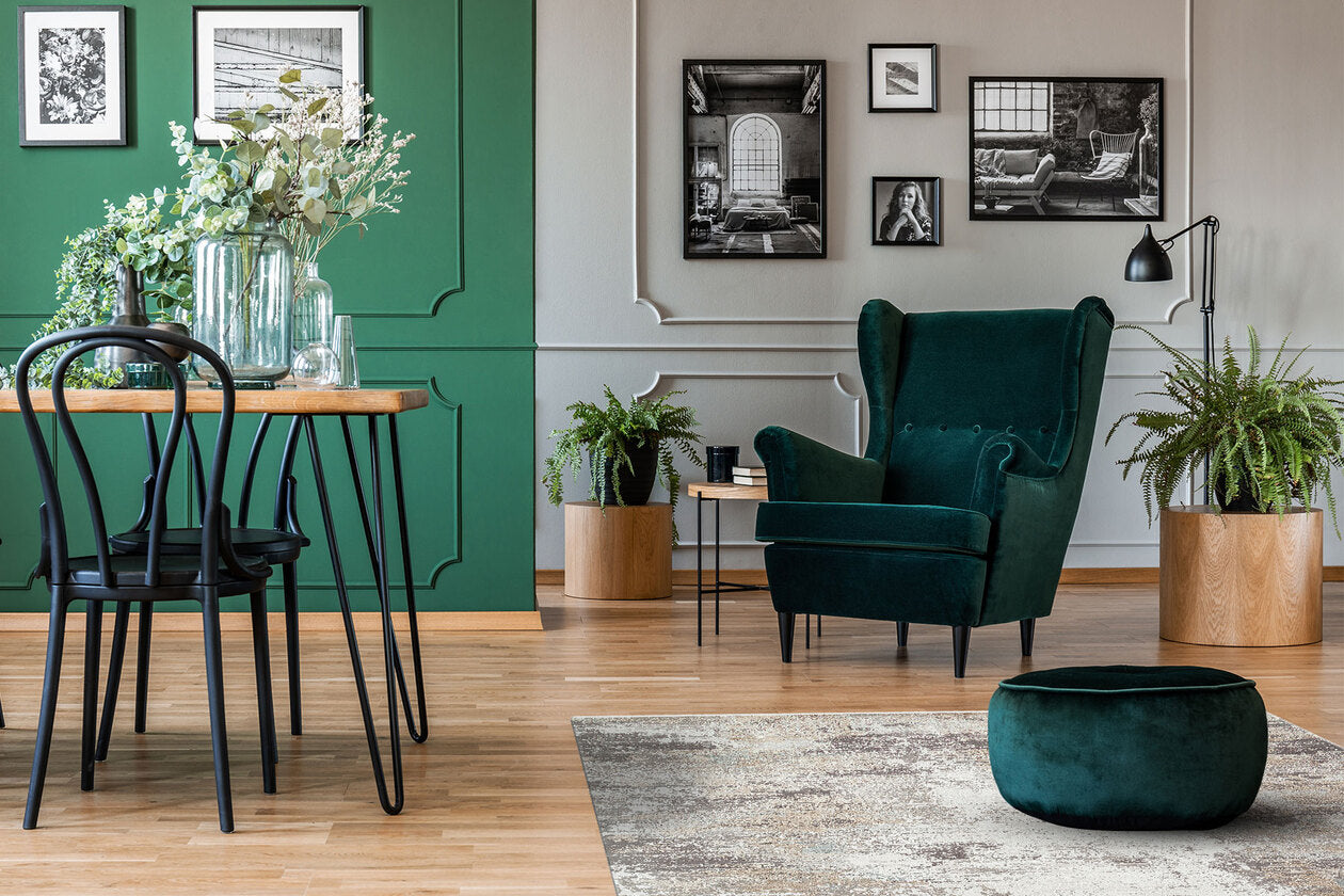 FRESCO XW FS 05 STONE - Işıltılı Dokuma Bambu Viskon Salon Halısı