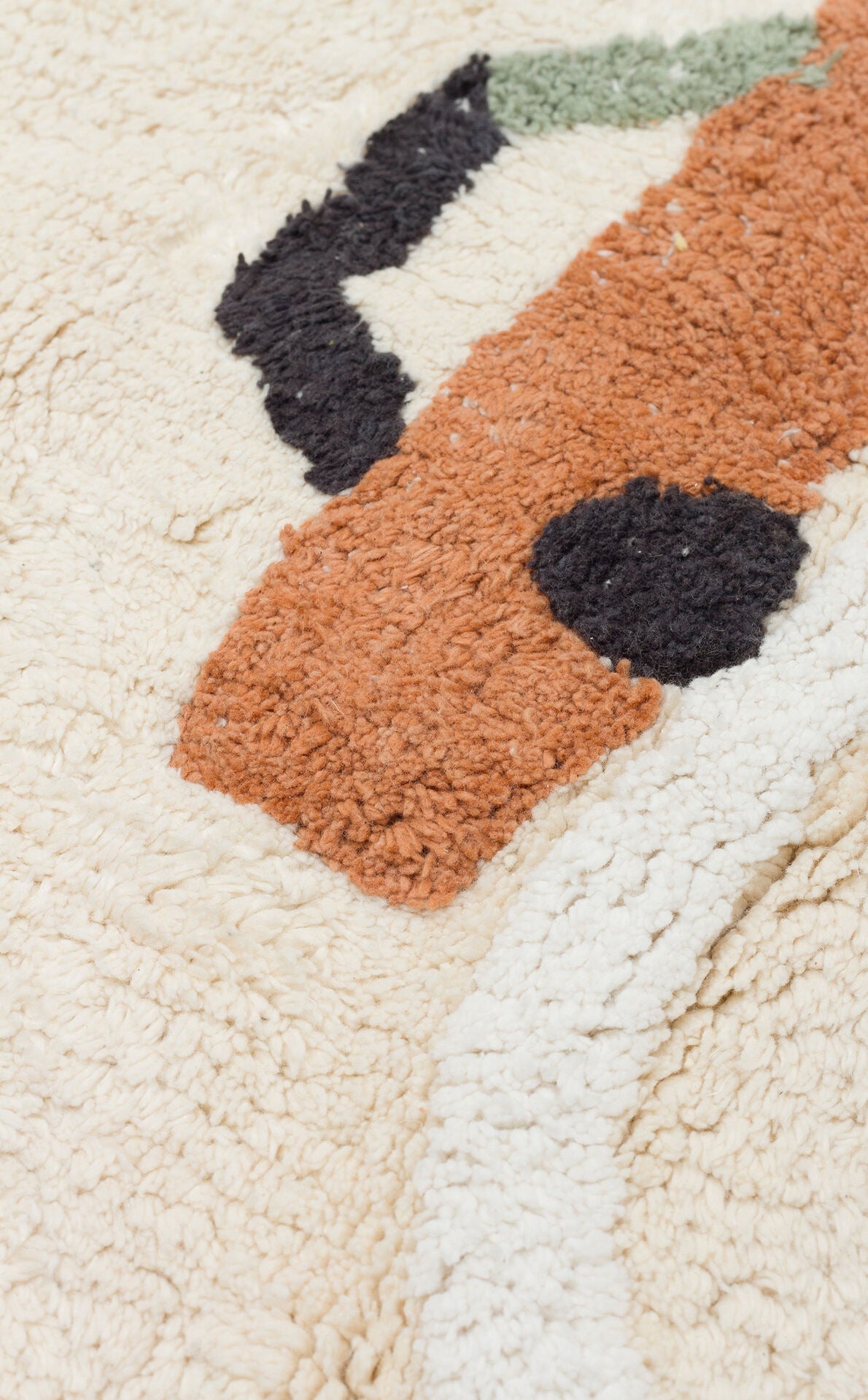 Cotton Boon XXW CBN 09 Çok Renkli - Yıkanabilir Kaymaz Naturel Pamuk Bebek Halısı