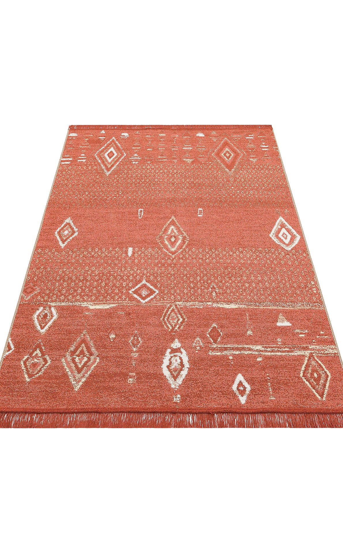 Arya AR 37 Toprak - Yıkanabilir Çift Taraflı Modern Dokuma Kilim