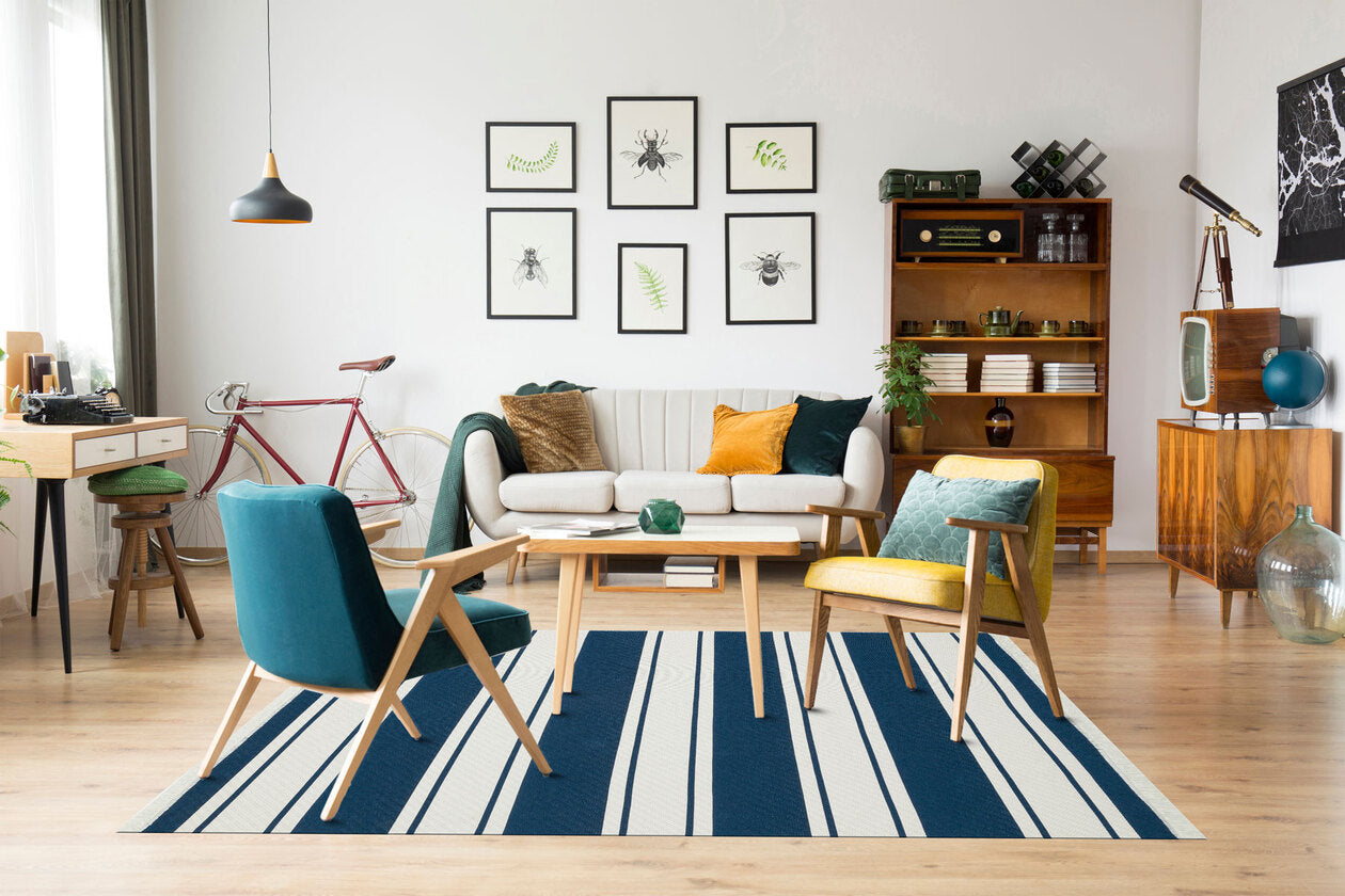 Arya AR 12 Marina - Yıkanabilir Çift Taraflı Modern Dokuma Kilim
