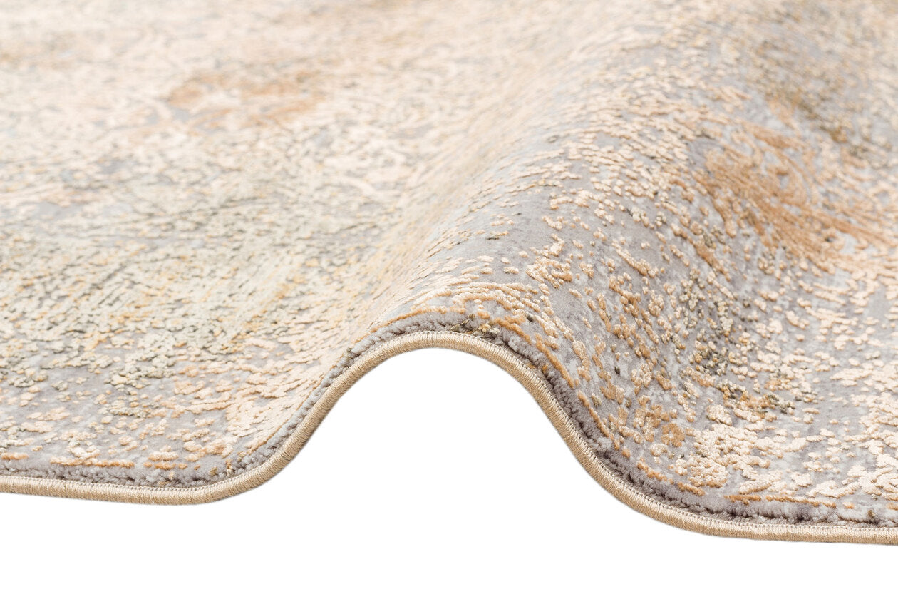 FRESCO DYED FSD 01 Altın - Eskitme Dokulu Işıltılı Salon Halısı