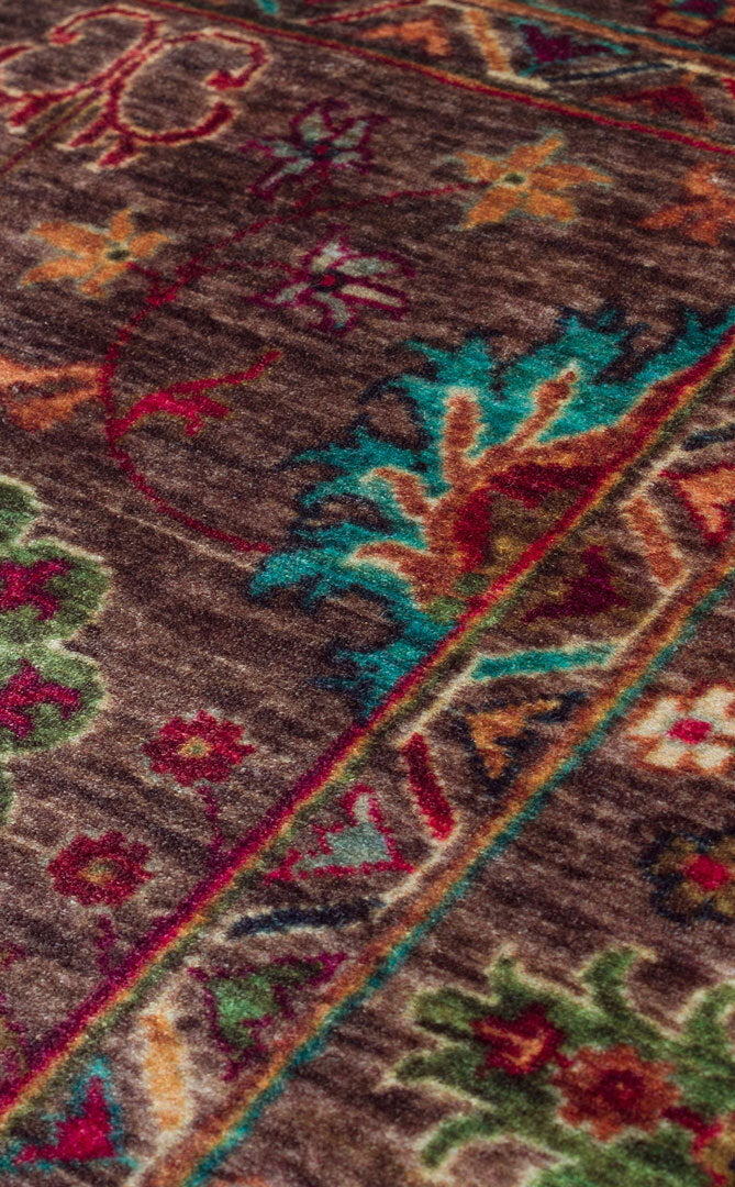 Antique ATK 10 Çok Renkli - Yıkanabilir Kaymaz Antik Desenli Otantik Kilim