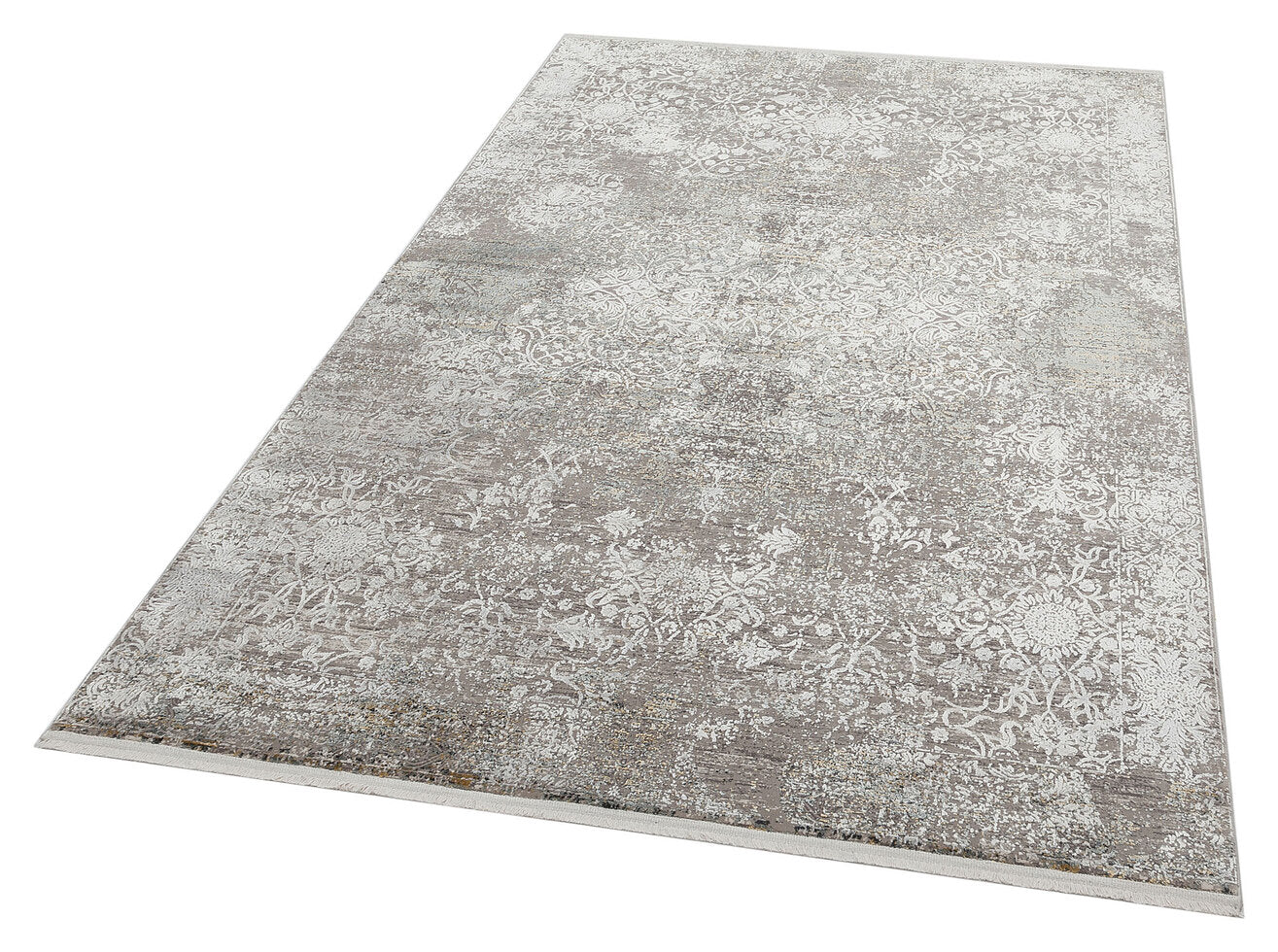 FRESCO XW FS 10 Gri - Işıltılı Dokuma Bambu Viskon Salon Halısı