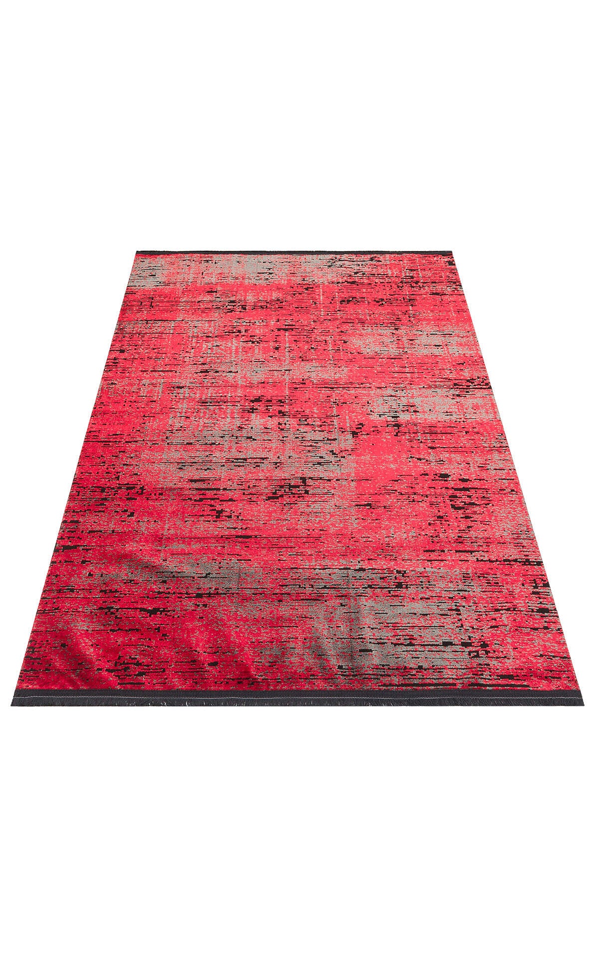 ST 20 RED XW - SATEEN - Hav Toz Vermez Yıkanabilir Kaymaz İnce Dokuma Modern Halı