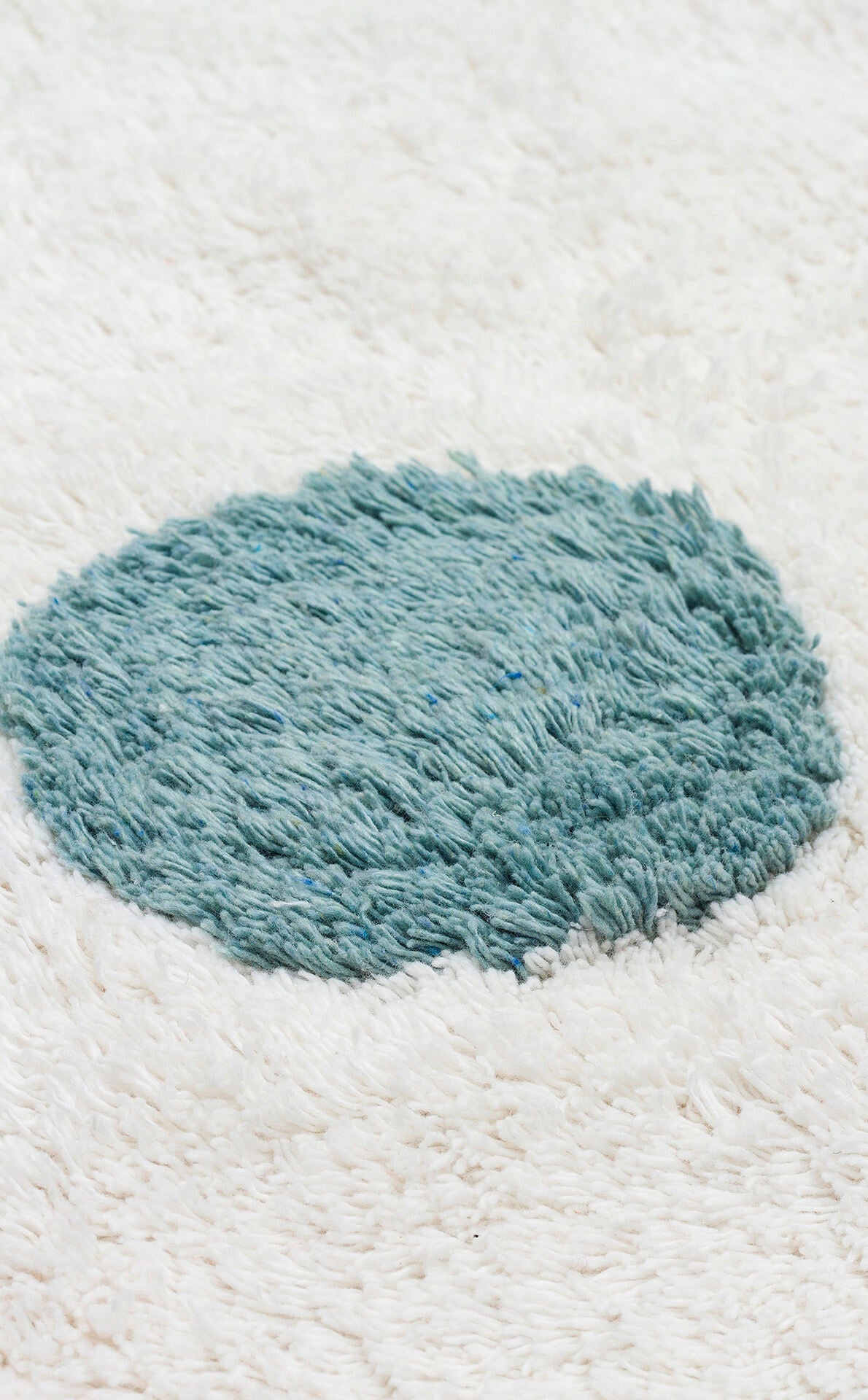 Cotton Boon XW CBN 06 Çok Renkli Yuvarlak Q120 - Yıkanabilir Kaymaz Naturel Pamuk Bebek Halısı