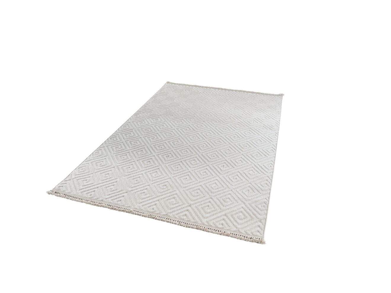 Anemon 6812 Krem - Polyester Dokuma Halı | İskandinav Salon Halısı