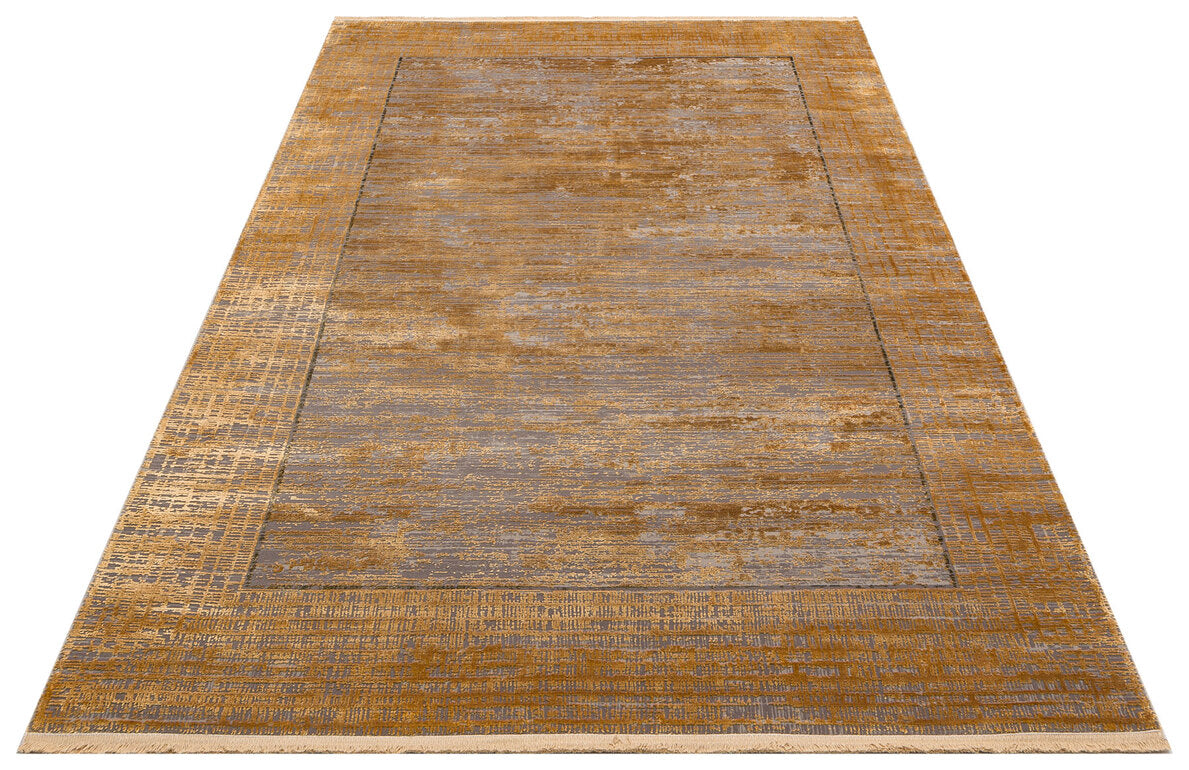 FRESCO DYED FSD 02 Altın - Eskitme Dokulu Işıltılı Salon Halısı