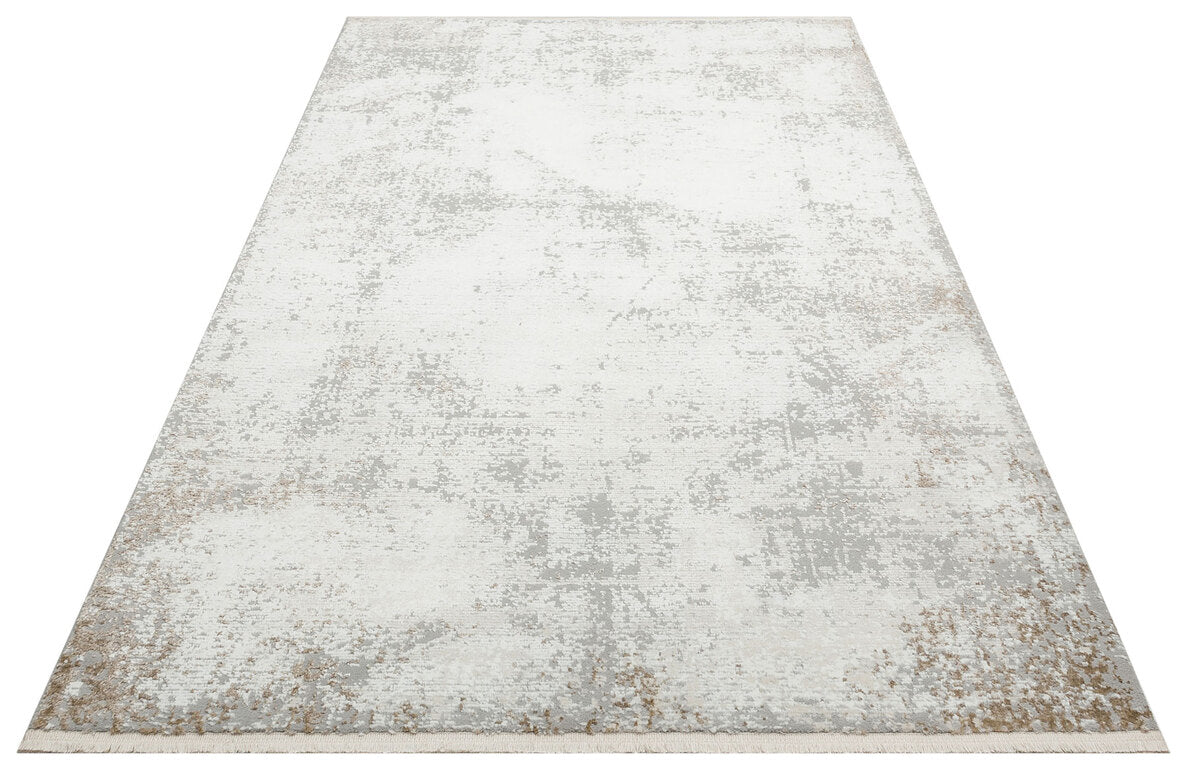 LGS 05 GREY BEIGE XW - LAGOS XW - Hav Toz Vermez Eskitme Desenli Modern Makine Halısı
