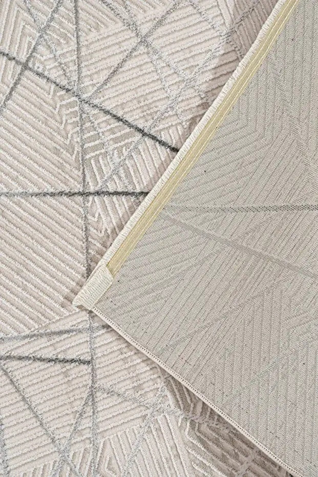 Moda 1080 Gri Minimal ve Modern Tasarımlı Oturma Odası Halısı