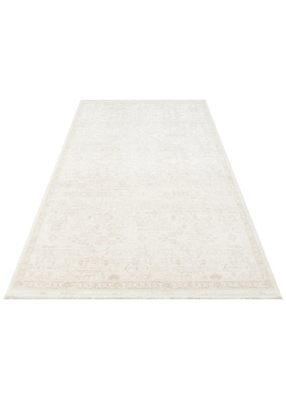 Leona LNA 05 Krem - Modern Tasarım Toz Tutmayan Yumuşak Tuşeli Makine Halısı