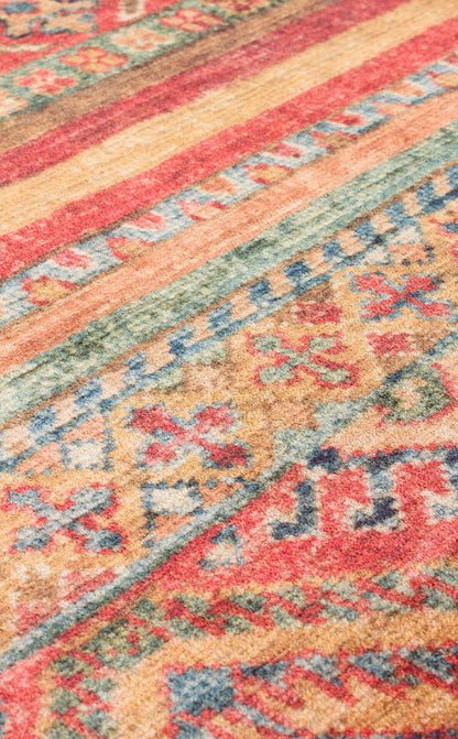 Antıque ATK 05 Çok Renkli - Yıkanabilir Kaymaz Antik Desenli Otantik Kilim
