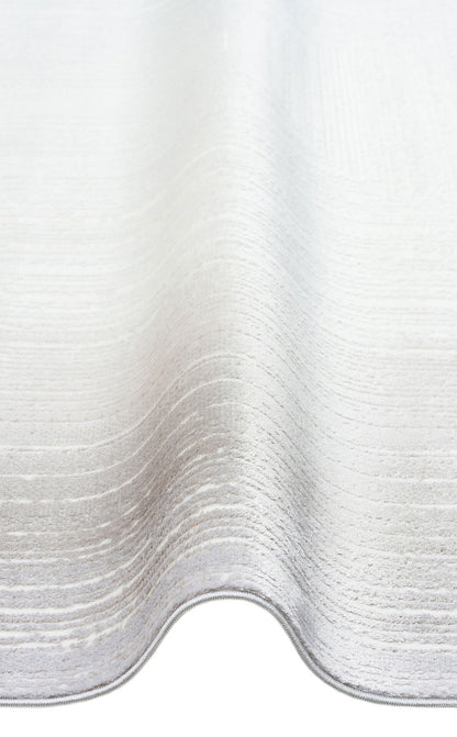 ST 105 BEIGE  - SATEEN - Yıkanabilir Kaymaz Tabanlı Hav Vermez Sık Dokuma Modern Halı