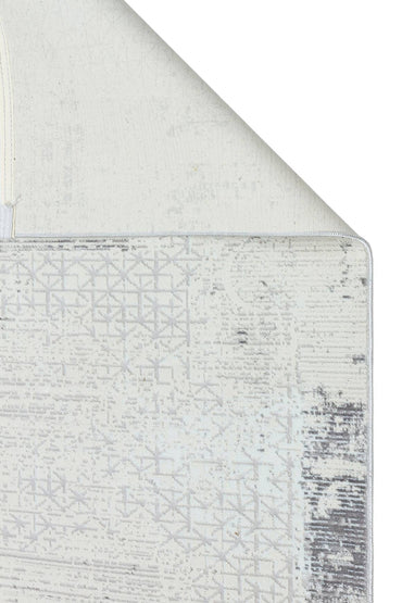 Riena 1191 Gri - Akrilik Polyester Halı | Kaymaz Tabanlı Dekoratif Halı