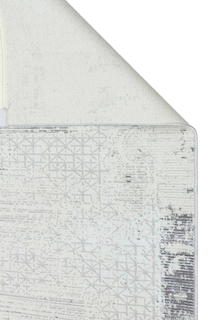 Riena 1191 Gri - Akrilik Polyester Halı | Kaymaz Tabanlı Dekoratif Halı