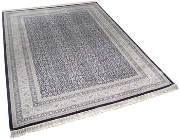 Vendome Palace 5401 Lacivert Bordo - Viskon Bambu Halı | Dokuma Salon Halısı
