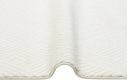 URB 01 WHITE  - URBAN - Etnik Desenlere Sahip Hav Toz Vermez Yumuşak Dokulu Modern Halı