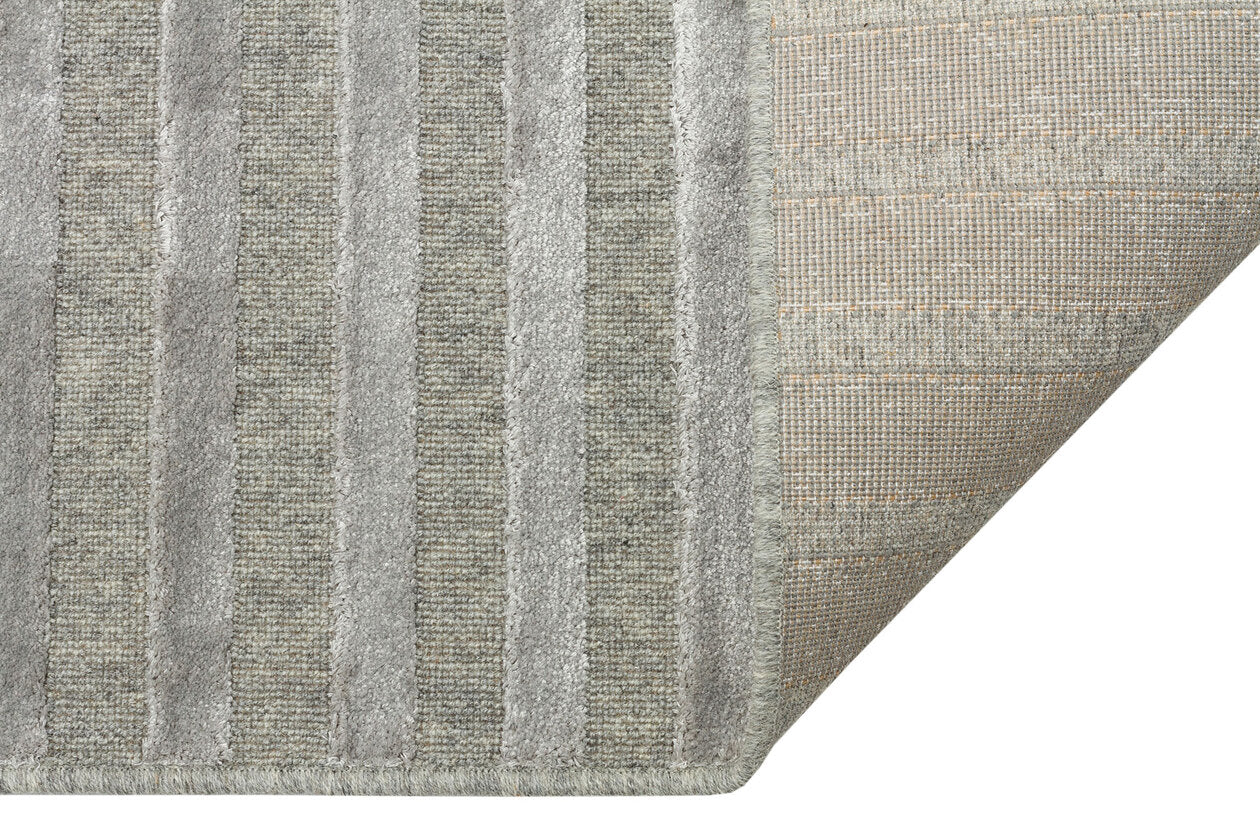 ZNT 03 GREY  - ZENITH - Yüksek Alçak Dokulu Naturel Yün ve Viskon Modern Dokuma Halı
