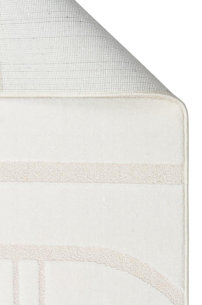 Adel ADL 02 Krem - İskandinav Tarzı Yumuşak Dokulu Modern Makine Halısı
