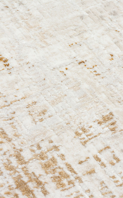 RM 03 CREAM BEIGE  - ROMA - Viskon ve Polyester ile Üretilen Şık Salon Halısı