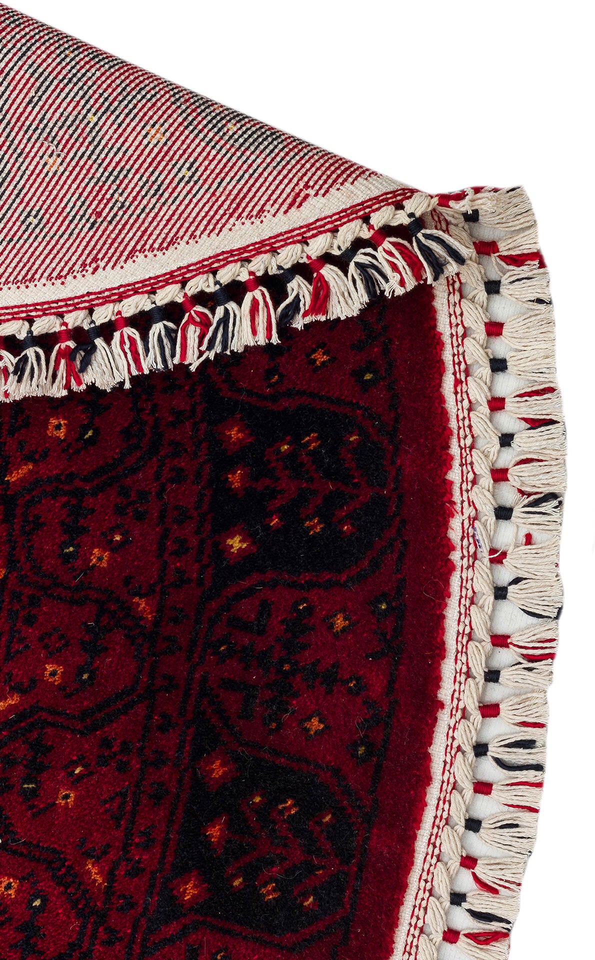 959 RED Q  - NOSTALJI - Afgan / Yağcıbedir Tezgahlarda Üretilen Tensel Uşak Halısı 