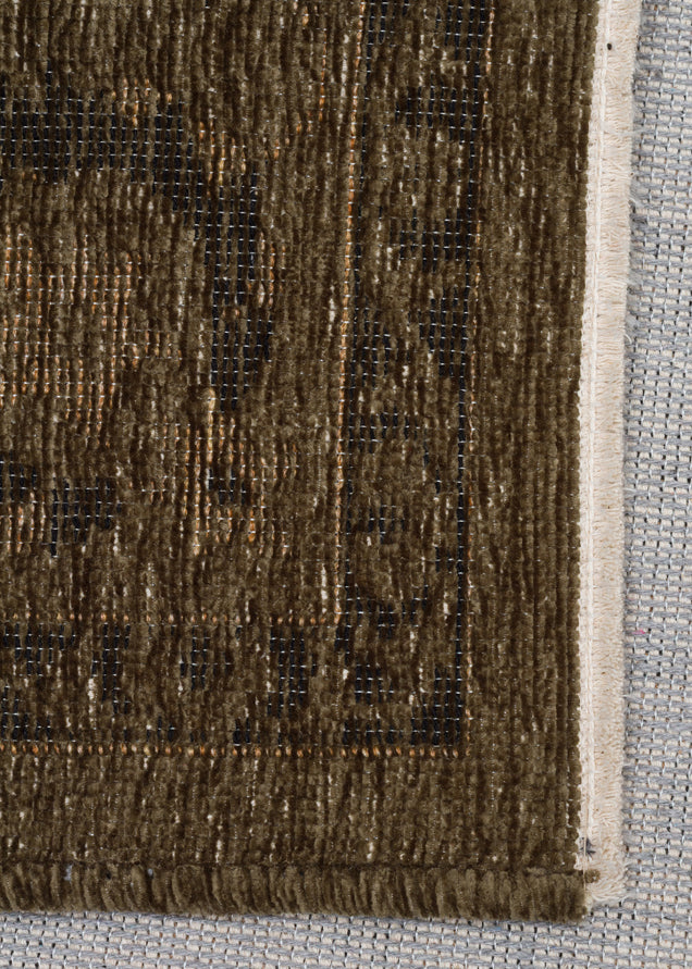 Liza LIZ 03 Yeşil XW - Düz Pamuk Dokulu Kilim Kaymaz Tabanlı, Yıkanabilir, Uzun Ömürlü Kilim