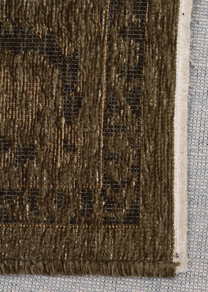 Liza LIZ 03 Yeşil XW - Düz Pamuk Dokulu Kilim Kaymaz Tabanlı, Yıkanabilir, Uzun Ömürlü Kilim