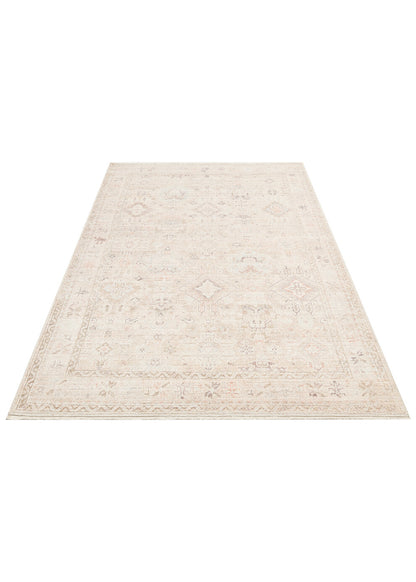Grace GRC 03 Bej - Pastel Tonlu Vintage Desenli Klasik Hav Vermeyen Halı