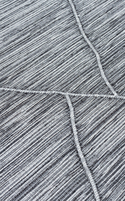 Arya Craft ARC 02 Gri - Yıkanabilir Çift Taraflı Modern Dokuma Kilim