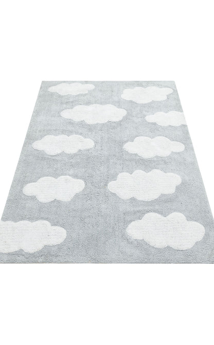 Cotton Boon XXW CBN 14 Çok Renkli - Yıkanabilir Kaymaz Naturel Pamuk Bebek Halısı