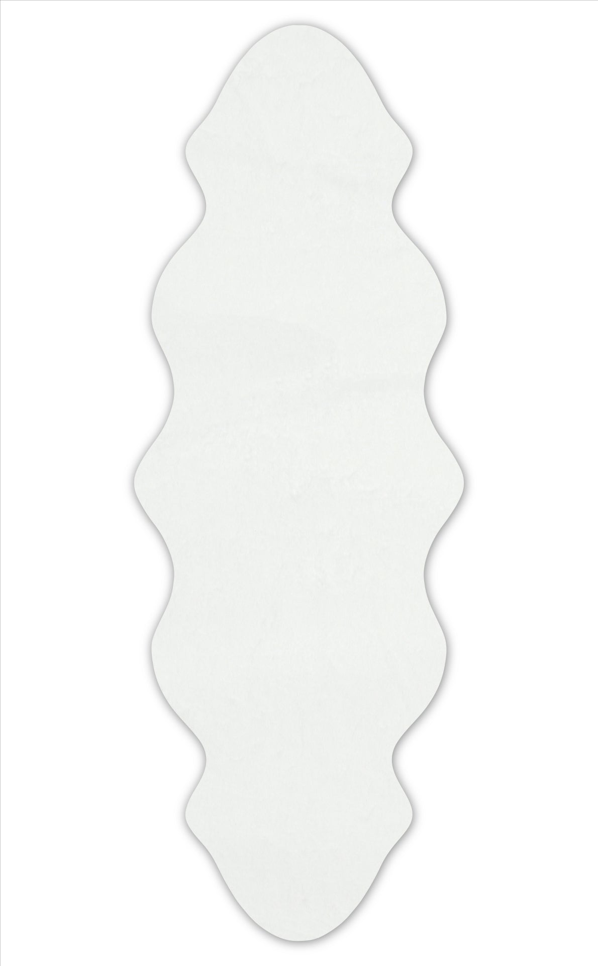 PF SINGLE CREAM  - PUFFY - Yumuşak Tuşeli Yıkanabilir Kaymaz Tabanlı Suni Kürk