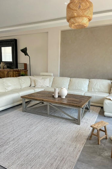 Gala 2202 Bej - Modern Bukle Halı Salon Halısı