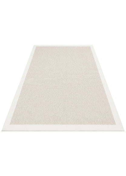 Mono MNO 05 Bej Krem - Yıkanabilir Kaymaz Kilim Halı