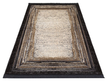 ST 15 BLACK VIZON XW  - SATEEN - Hav Toz Vermez Yıkanabilir Kaymaz İnce Dokuma Modern Halı 