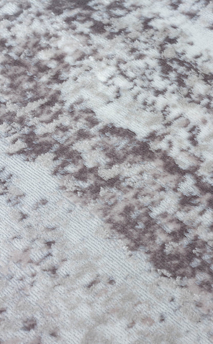 ST 112 GREY  - SATEEN - Yıkanabilir Kaymaz Tabanlı Hav Vermez Sık Dokuma Modern Halı