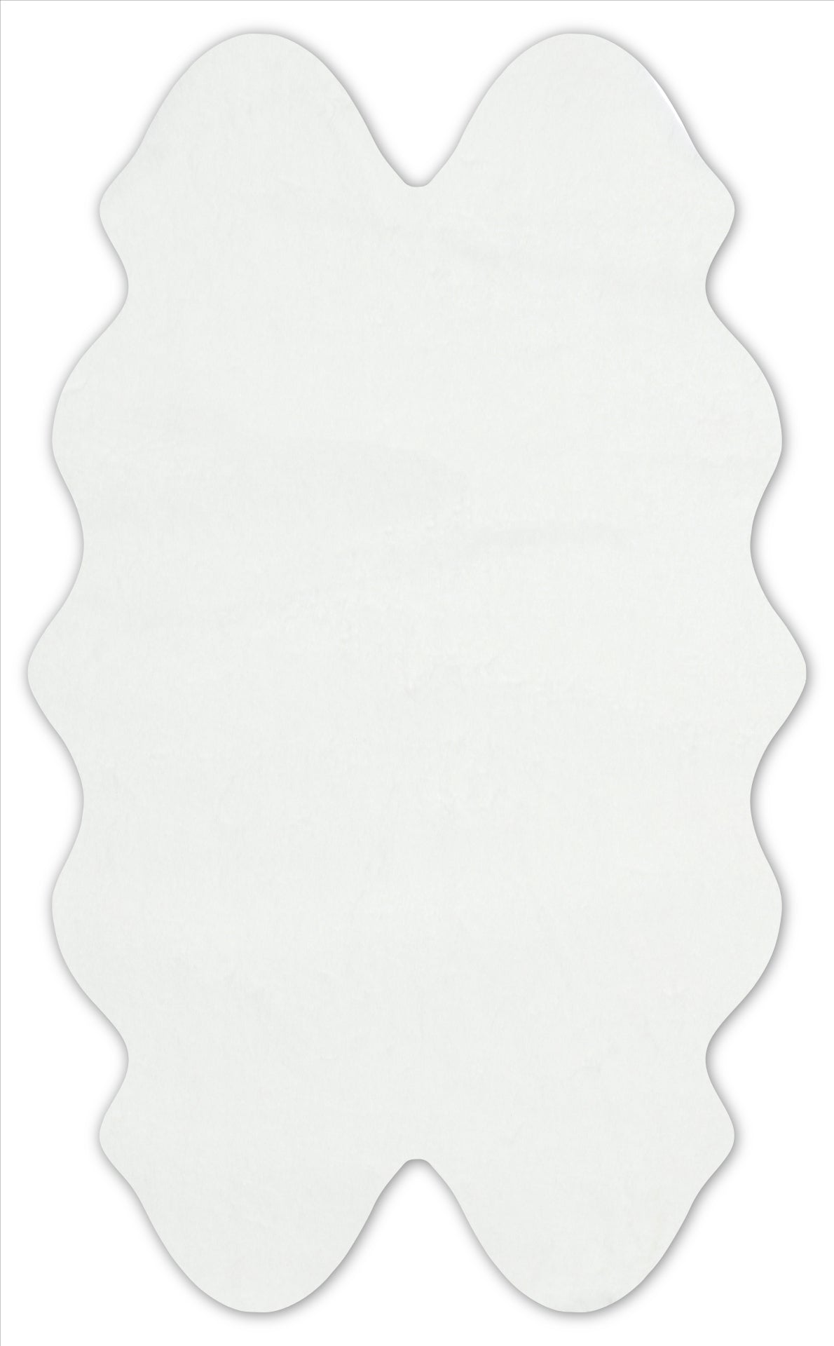 PF SINGLE CREAM  - PUFFY - Yumuşak Tuşeli Yıkanabilir Kaymaz Tabanlı Suni Kürk