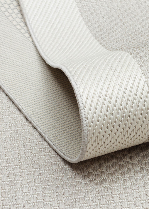 Mono MNO 05 Gri Krem - Yıkanabilir Kaymaz Kilim Halı