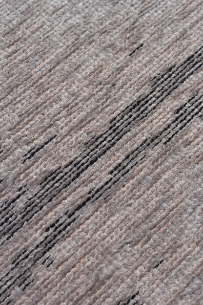 Liza LIZ 05 Gri XW- Düz Pamuk Dokulu Kilim Kaymaz Tabanlı, Yıkanabilir, Uzun Ömürlü Kilim