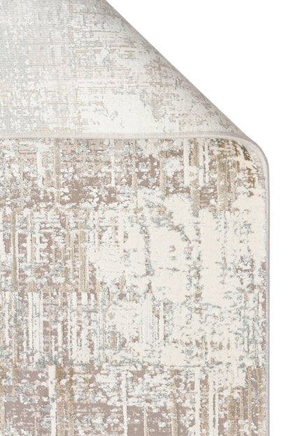 FRESCO XW FS 36 Krem Bej - Eskitme Dokulu Işıltılı Salon Halısı