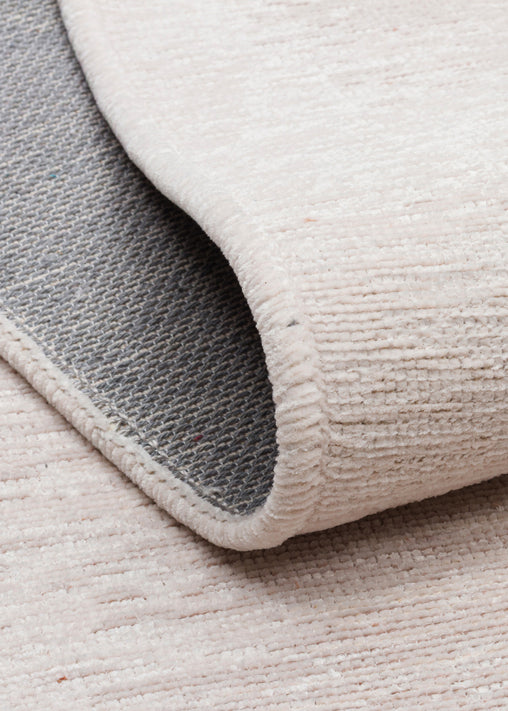 Liza LIZ 04 Beyaz XW - Düz Pamuk Dokulu Kilim Kaymaz Tabanlı, Yıkanabilir, Uzun Ömürlü Kilim