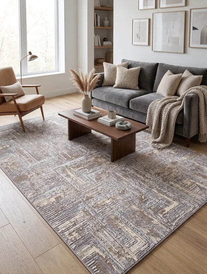 Hermes 1005 Vizon Modern Ve Rahat Oturma Odası İçin Uzun Ömürlü Halı