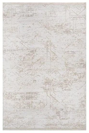 Dekor Modern Halı 1058 Bej Yumuşak Dokulu Saçaksız Salon Halısı