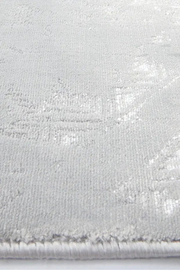 Cotton 1136 Gri Modern Tasarımlı Kaymaz Tabanlı Makine Halısı