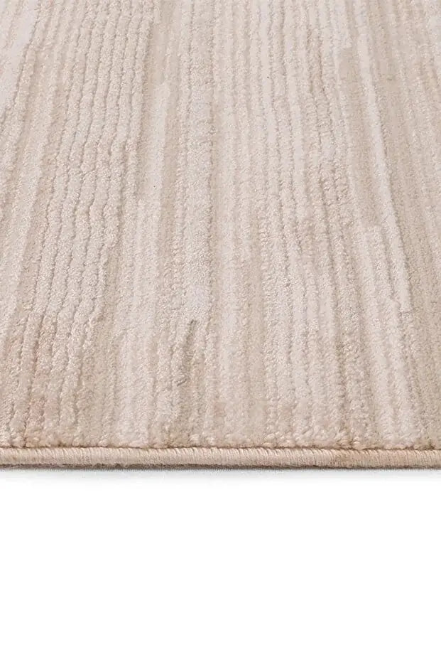 Moda 1079 Bej Minimal ve Modern Tasarımlı Oturma Odası Halısı