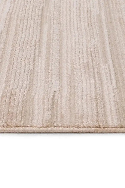 Moda 1079 Bej Minimal ve Modern Tasarımlı Oturma Odası Halısı